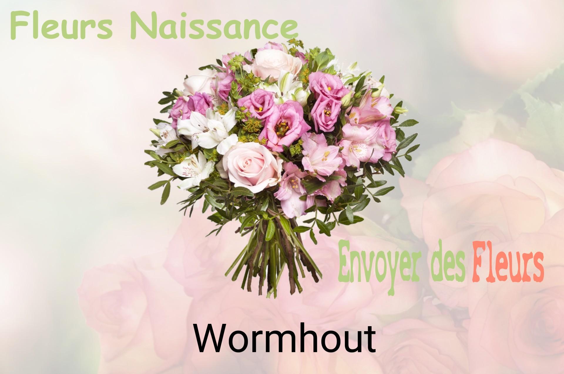 Bouquet de fleurs de naissance livré à Wormhout